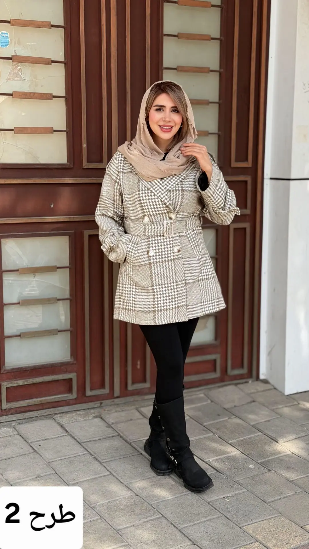 پالتو چهارخونه 4دکمه_شعبه دوم